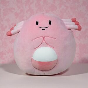 Squishmallow 10" Chansey Pokemon Center Plush + Patch Pokémon Exclusive
